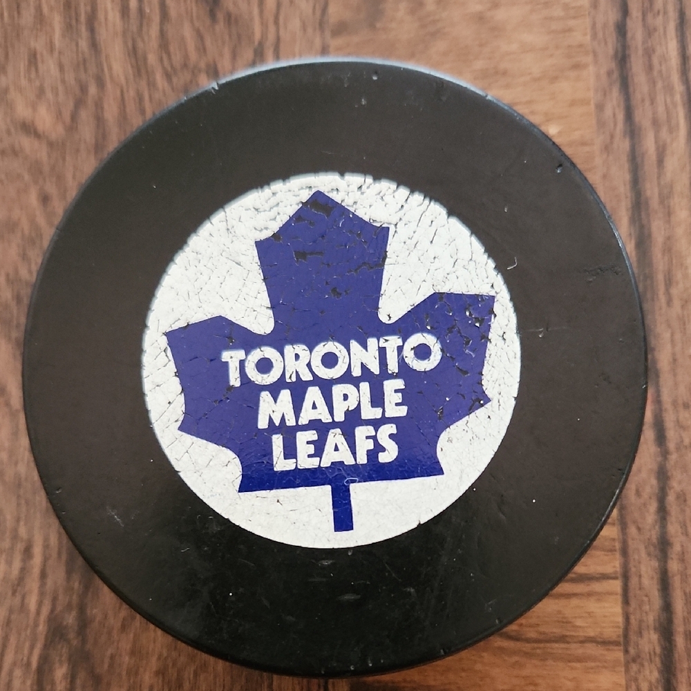 Vintage Toronto Maple Leafs Hockey Puck Official NHL